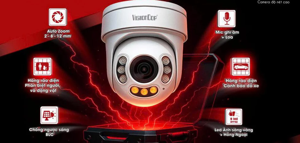 Camera quan sát Visioncop có mic thu âm