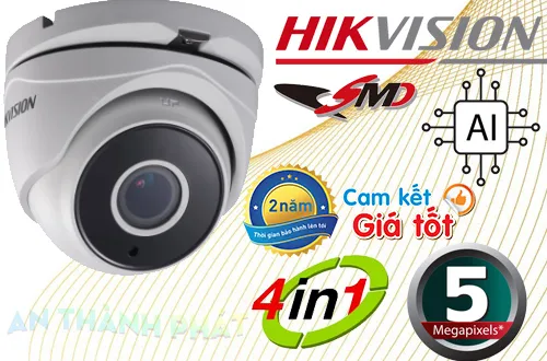 camera hikvision DS-2CE56H0T-ITM với độ phân giải 5.0mp, AHD CVI TVI BCS,Công nghệ nén hình ảnh H.265+/H.265/H.264+/H.264,CMOS,nhìn ban đêm bằng hồng ngoại 30m, Hỗ trợ chống ngược sáng thực DWDR, công nghệ AI, chống bụi và nước IP67