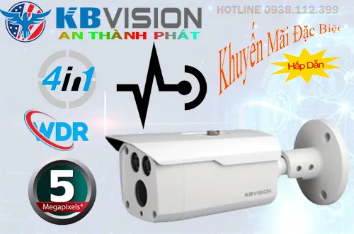camera giám sát Kbvision KX-C5013S với độ phân giải 	Ultra 2k+ Sắt Nét, 	AHD CVI TVI BCS, Chống Ngược Sáng DWDR, với tầm hồng ngoại ban đêm 80m, chống bụi và nước IP67